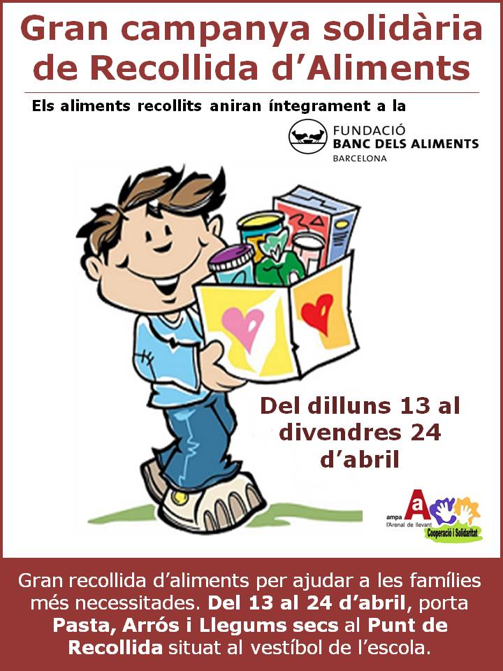 Gran campanya solidària de Recollida d’Aliments 2015